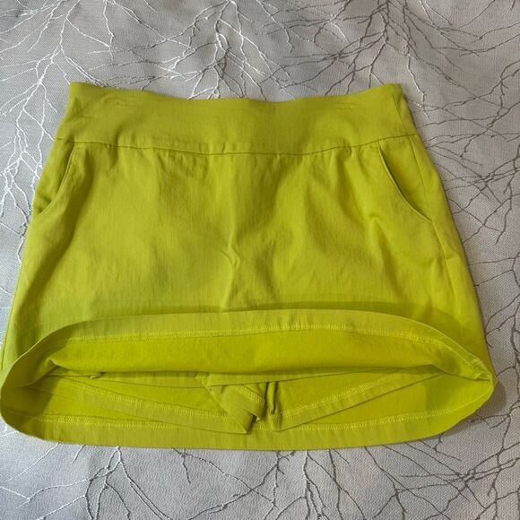 Attyre Skort Set of 2 Blue Floral Yellow  Pocket Tennis Golf Pickleball SZ 8 - Picture 6 of 11